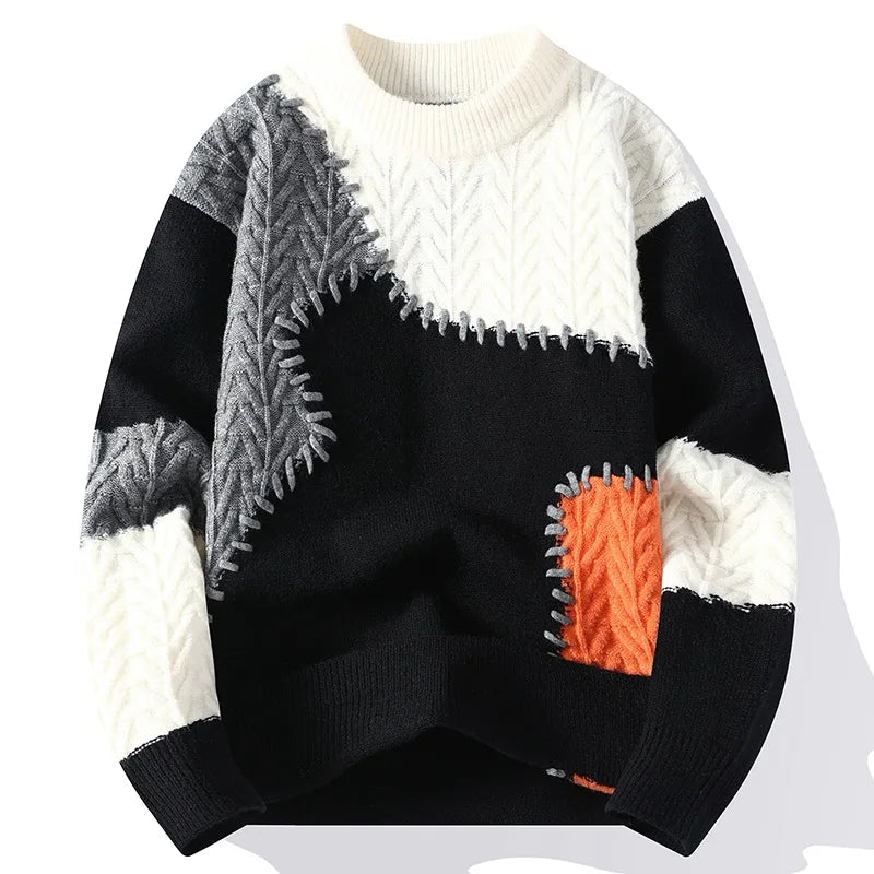 NOVI - Casual Patchwork Pullover